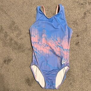 GK Suni Lee gymnastics leotard Blue and Pink